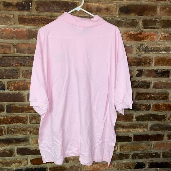 Gildan Pink Logo Polo Shirt Men’s Size 2XL - Picture 6 of 6